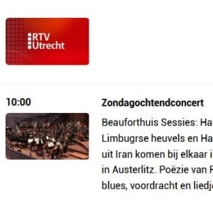 Beauforthuis concert op RTV Utrecht